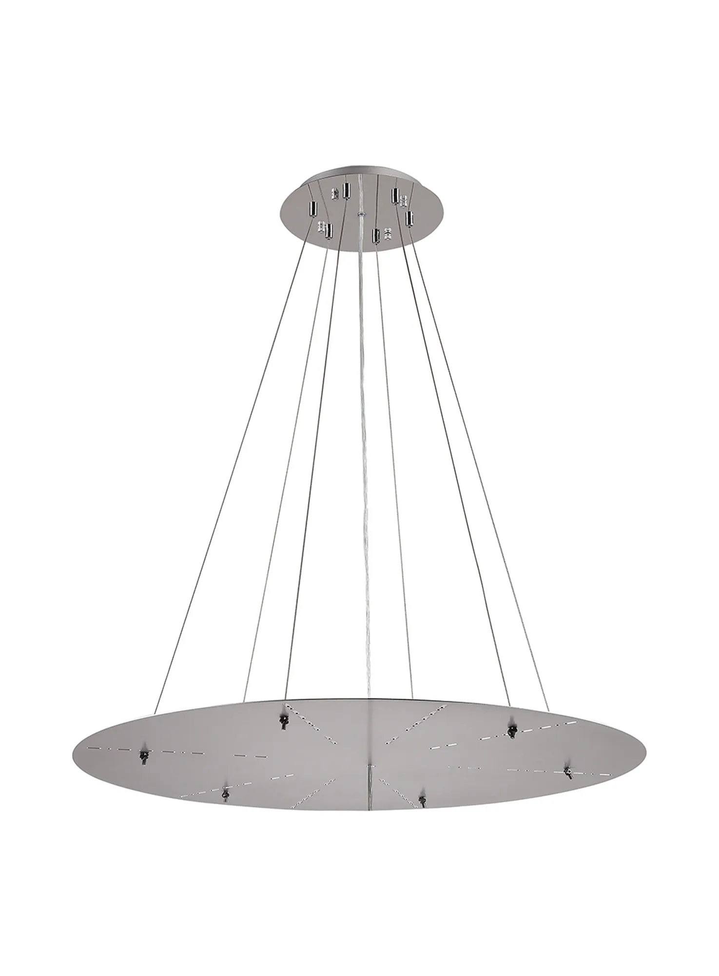 Lowan 790mm 3m Suspension Plate (Max Load 40kg) Polished Chrome, Silver D0566  Deco Lowan Chrome